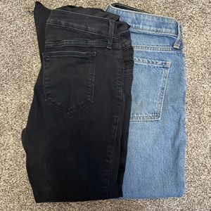 2 pair of maternity jeans